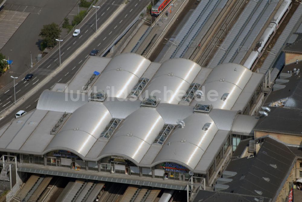 Mainz aus der Vogelperspektive: Hauptbahnhof in Mainz