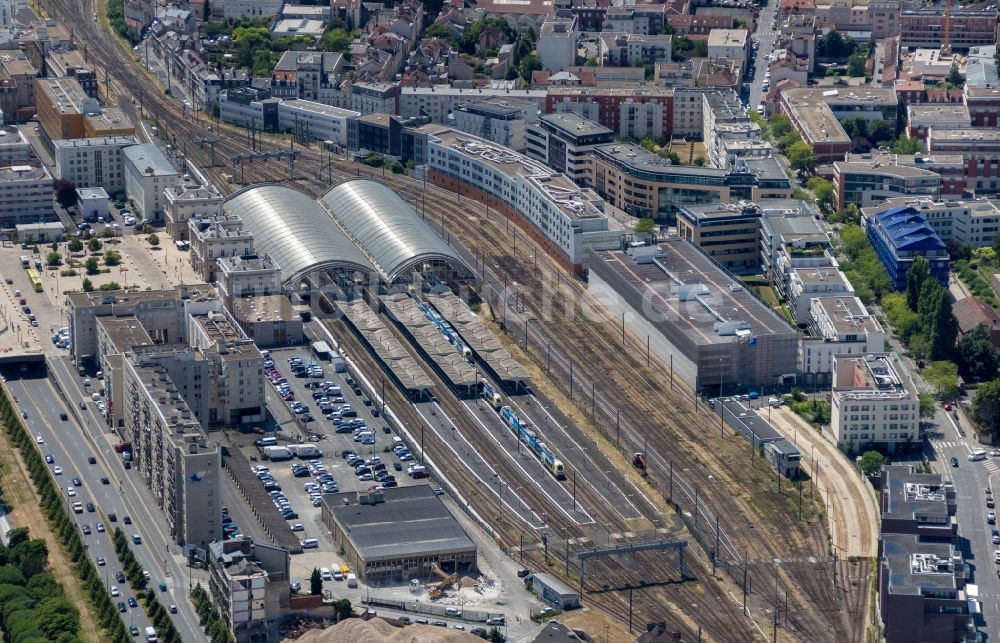 Luftbild Reims - Hauptbahnhof in Reims in Grand Est, Frankreich