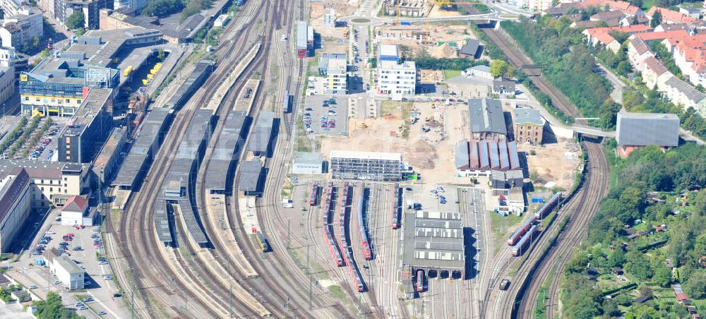 Luftbild Saarbrücken - Hauptbahnhof Saarbrücken im Saarland