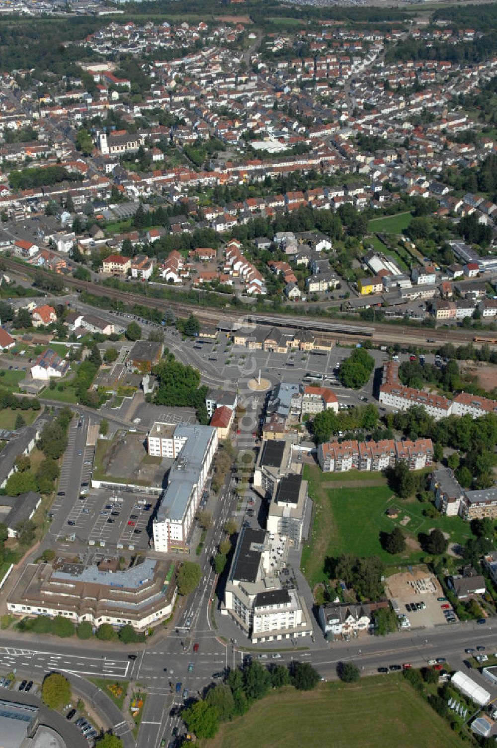 Saarlois aus der Vogelperspektive: Hauptbahnhof Saarlouis