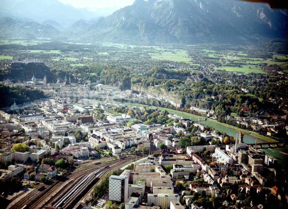 Luftbild Salzburg - Hauptbahnhof von Salzburg