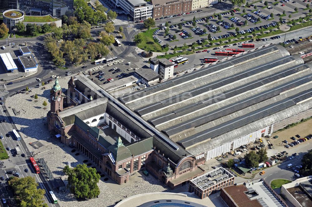 Wiesbaden von oben - Hauptbahnhof Wiesbaden