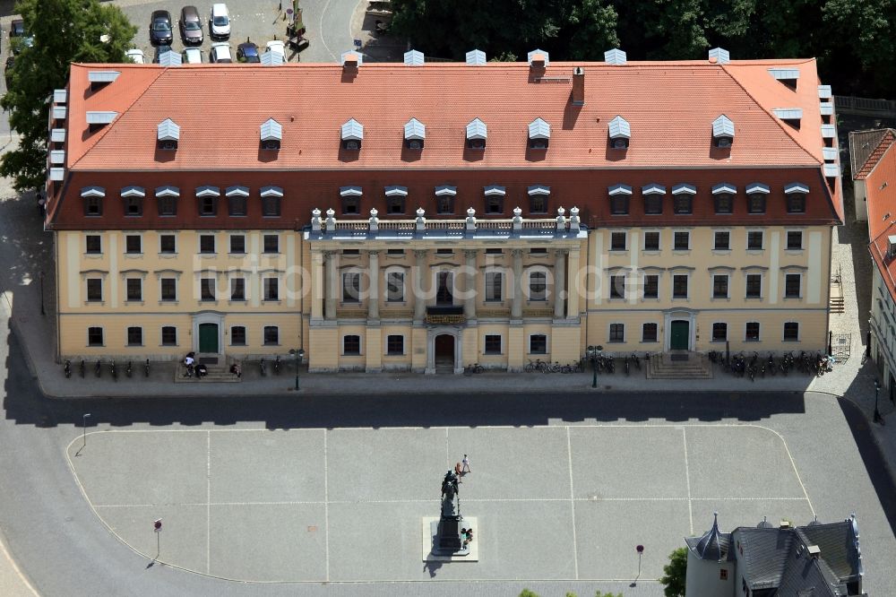 Luftbild Weimar - Hauptgebäude der Hochschule für Musik Franz List in Weimar im Bundesland Thüringen