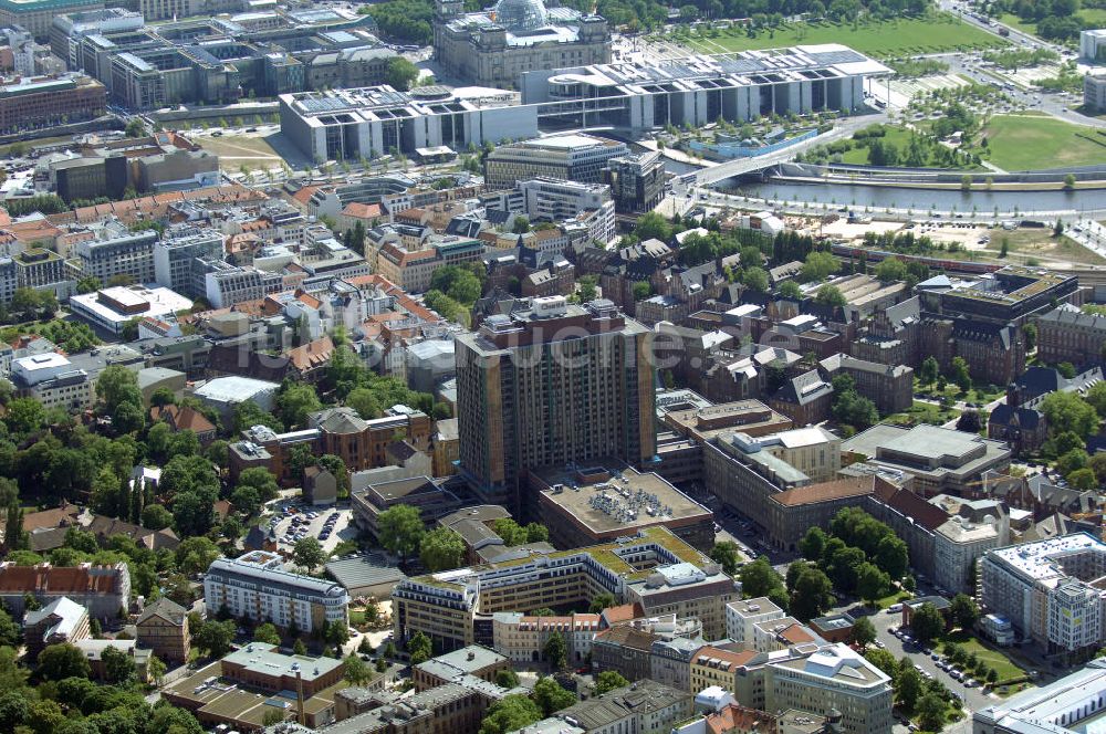 Berlin von oben - Hauptgelände der Berliner Charite