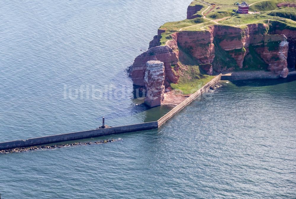 Luftaufnahme Helgoland - Hauptinsel in Helgoland im Bundesland Schleswig-Holstein, Deutschland