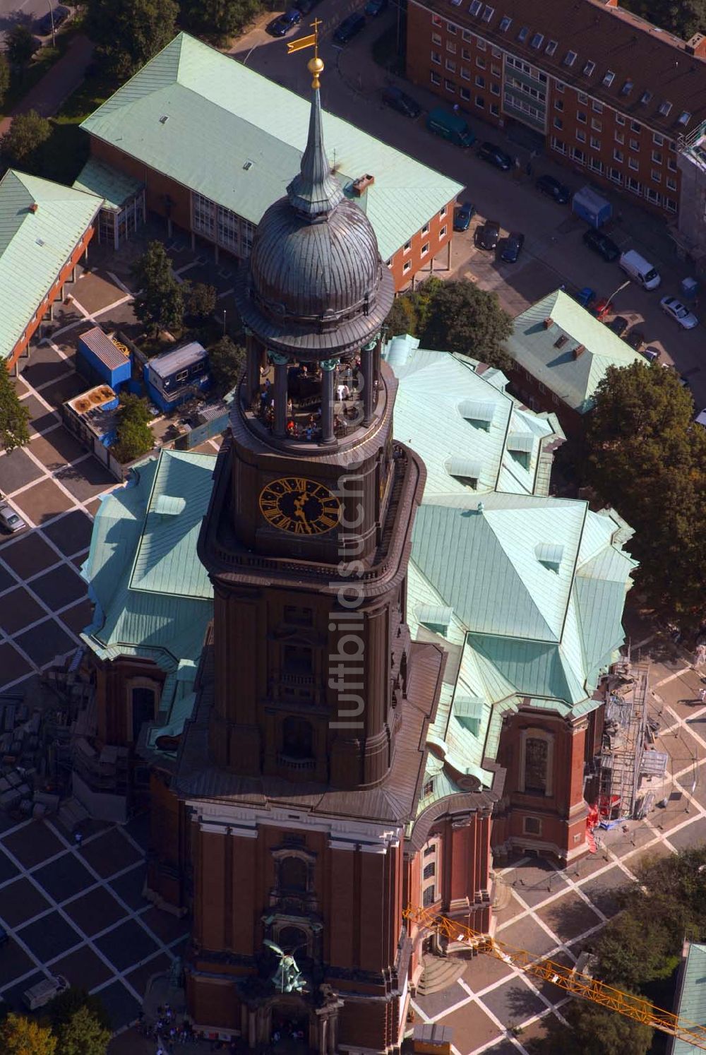 Hamburg aus der Vogelperspektive: Hauptkirche St. Michaelis