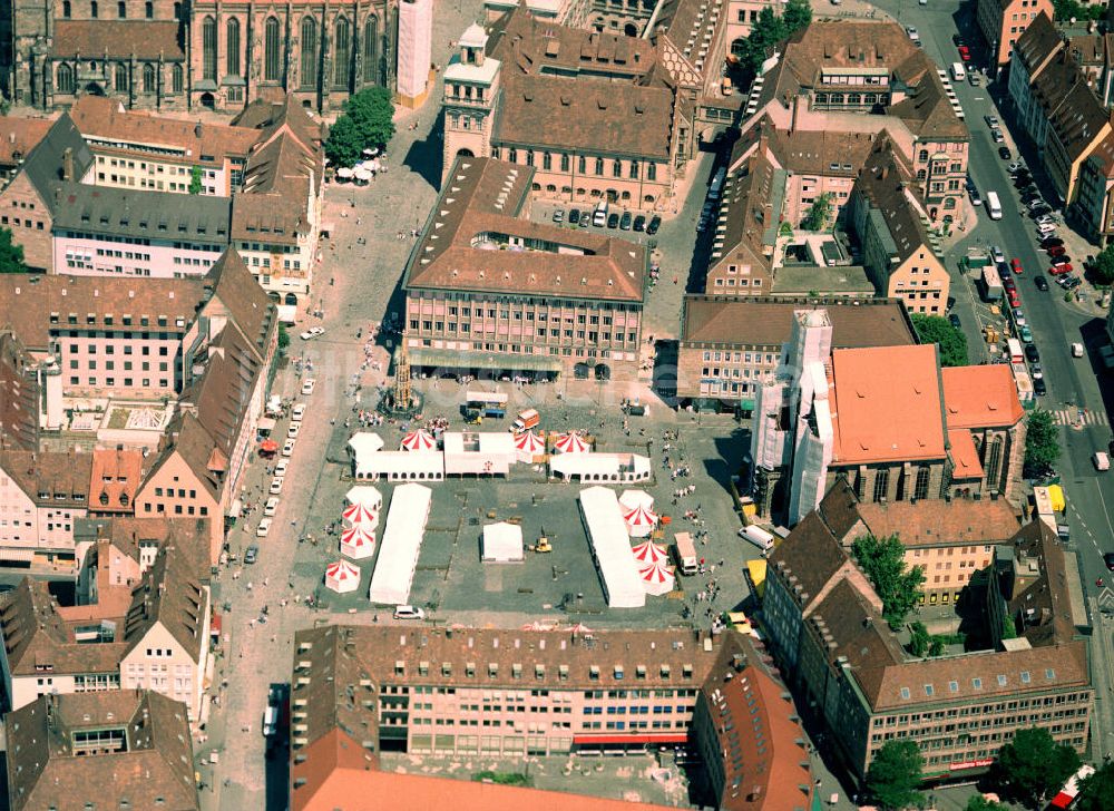 Luftaufnahme Nürnberg - Hauptmarkt Nürnberg