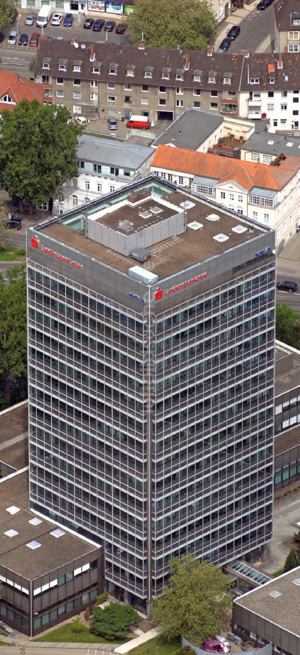 Braunschweig von oben - Hauptsitz der Braunschweigischen Landessparkasse