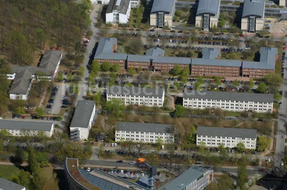 POTSDAM von oben - Hauptsitz des Landesbetrieb Straßenwesen Brandenburg (LS) an der Steinstraße 104-106 in 14480 Potsdam