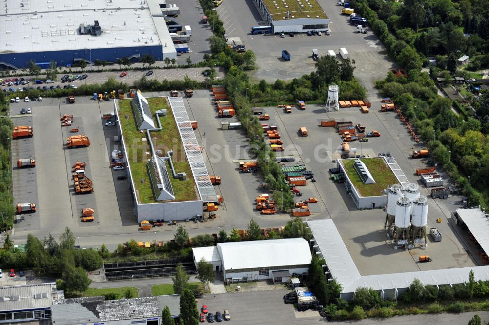 Luftaufnahme Leipzig Paunsdorf - Hauptsitz der Stadtreinigung Leipzig, Sachsen