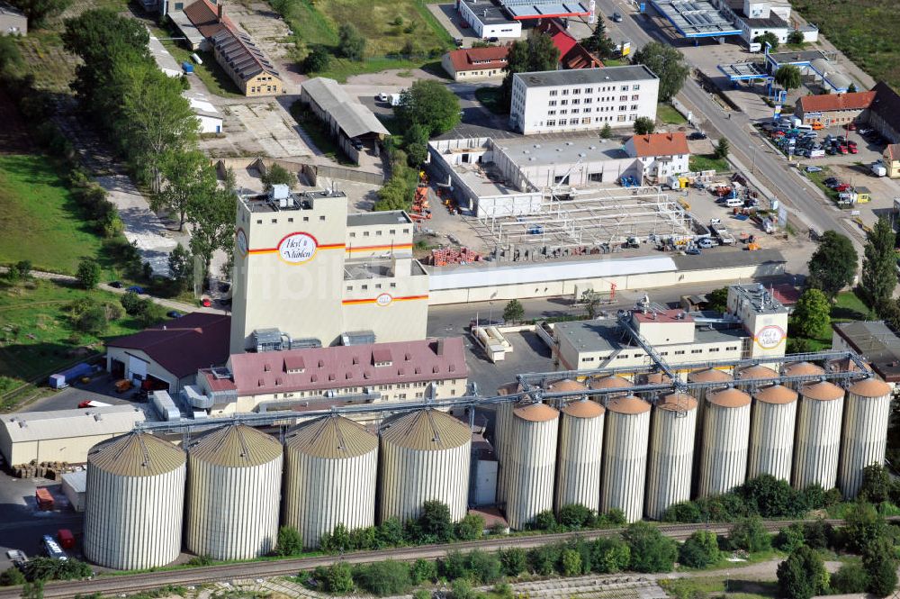 Luftbild - Hauptsitz des Unternehmens Heyl Mühlen in Bad Langensalza, Thüringen