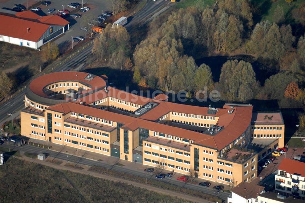 Hoppegarten aus der Vogelperspektive: Hauptverwaltung der LSV in Hönow