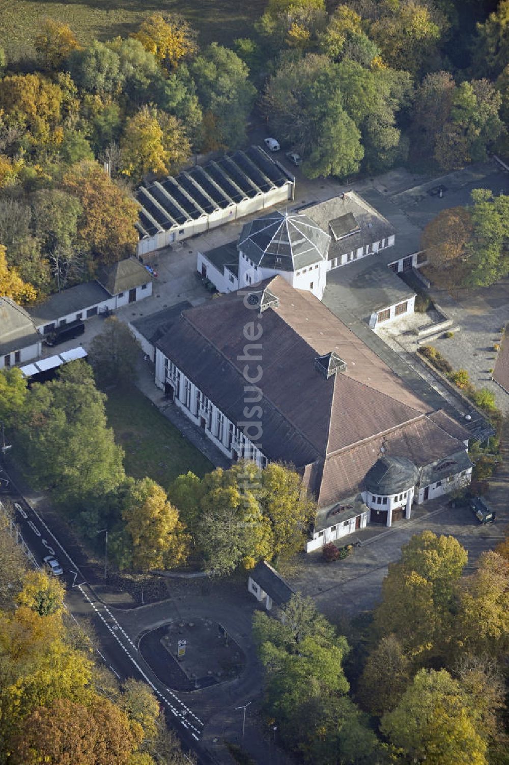 Luftbild Leipzig - Haus Auensee Leipzig im Herbst