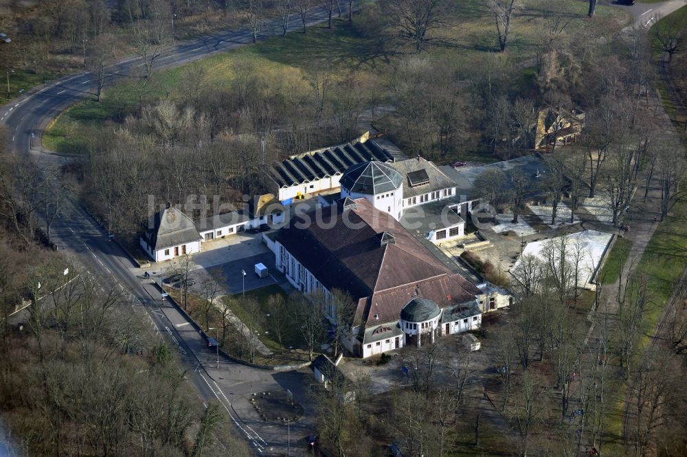 Luftaufnahme Leipzig - Haus Auensee in Leipzig im Bundesland Sachsen