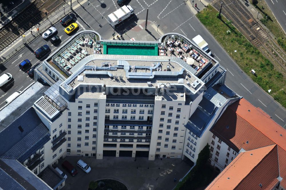 Luftbild Berlin Mitte - Haus der Einheit / ehemaligen Kaufhauses Jonaß in Mitte