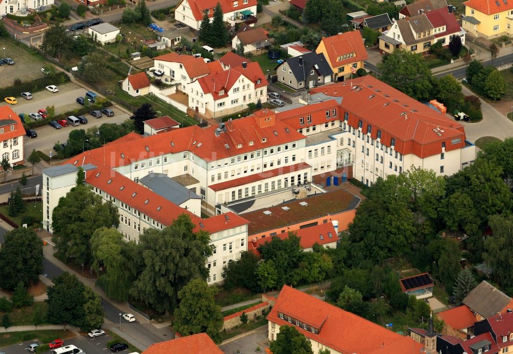 Luftaufnahme Worbis - Haus St. Elisabeth des Eichsfeld - Klinikum in Worbis in Thüringen