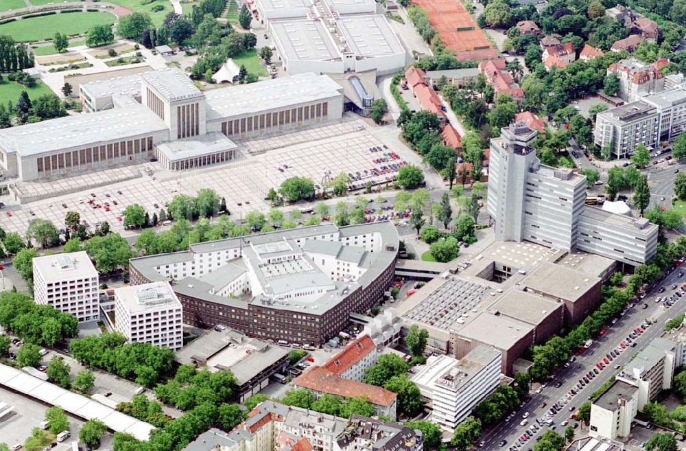 Luftaufnahme Berlin / Charlottenburg - Haus des Rundfunks - RBB ehem. SFB am Messegelände in Charlottenburg / Berlin