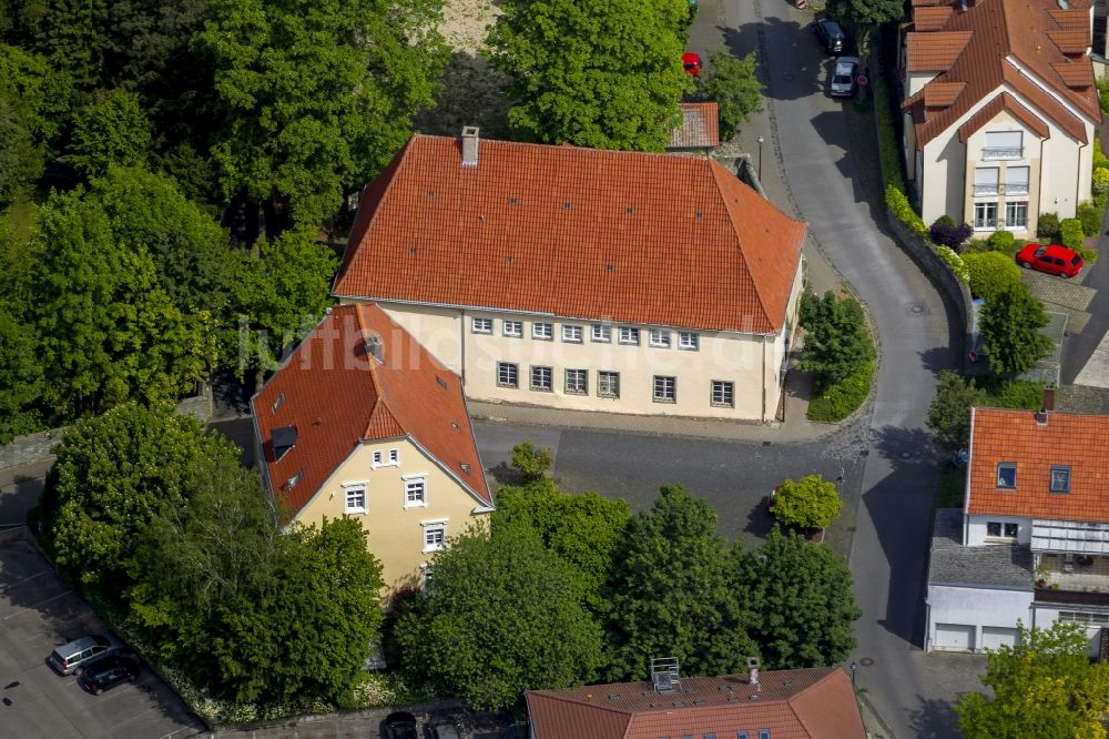 Werl von oben - Haus Rykenberg in Werl im Bundesland Nordrhein-Westfalen