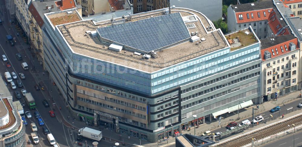 Luftbild Berlin - Haus Schönhauser Tor in Berlin-Prenzlauer Berg