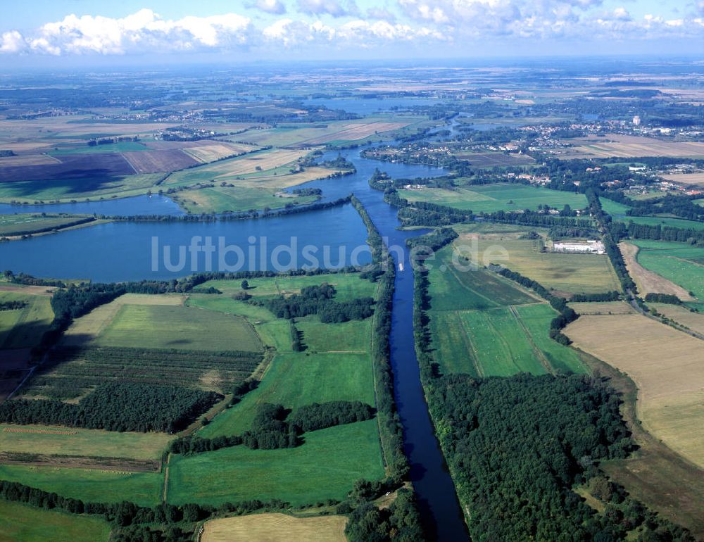 Ketzin aus der Vogelperspektive: Havel bei Ketzin in Brandenburg