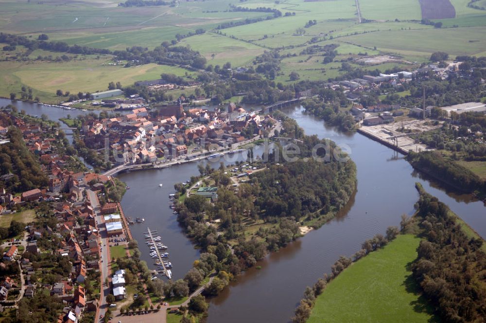 Luftaufnahme Havelberg - Havelberg Blick auf die Altstadtinsel