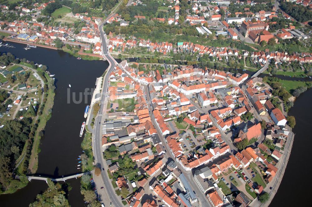 Luftaufnahme Havelberg - Havelberg Blick auf die Altstadtinsel