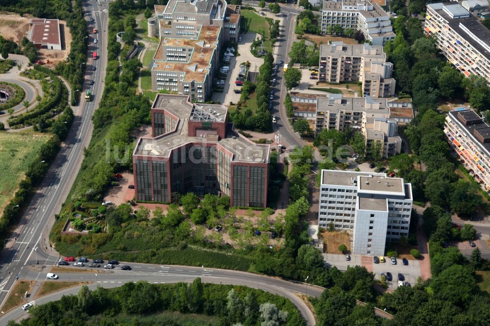 Mainz aus der Vogelperspektive: HDI-Gerling Firmen und Privat Versicherung AG in Mainz im Bundesland Rheinland-Pfalz