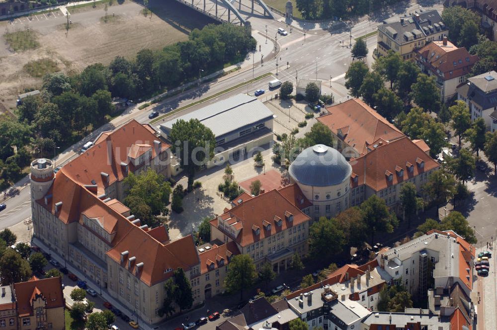 Magdeburg von oben - Hegel-Gymnasium in Magdeburg