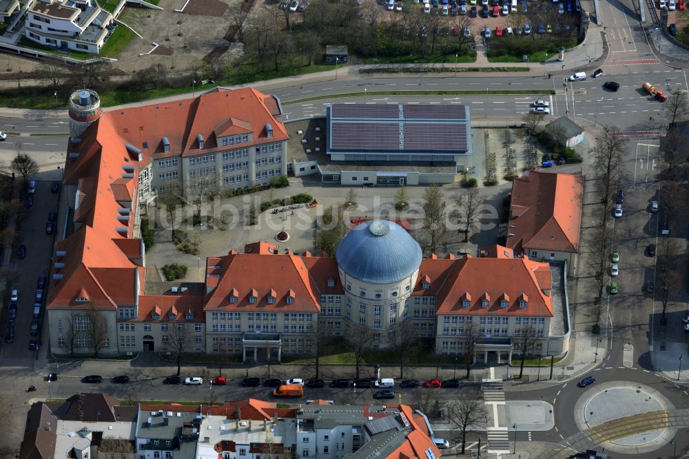 Magdeburg aus der Vogelperspektive: Hegel-Gymnasium in Magdeburg im Bundesland Sachsen-Anhalt