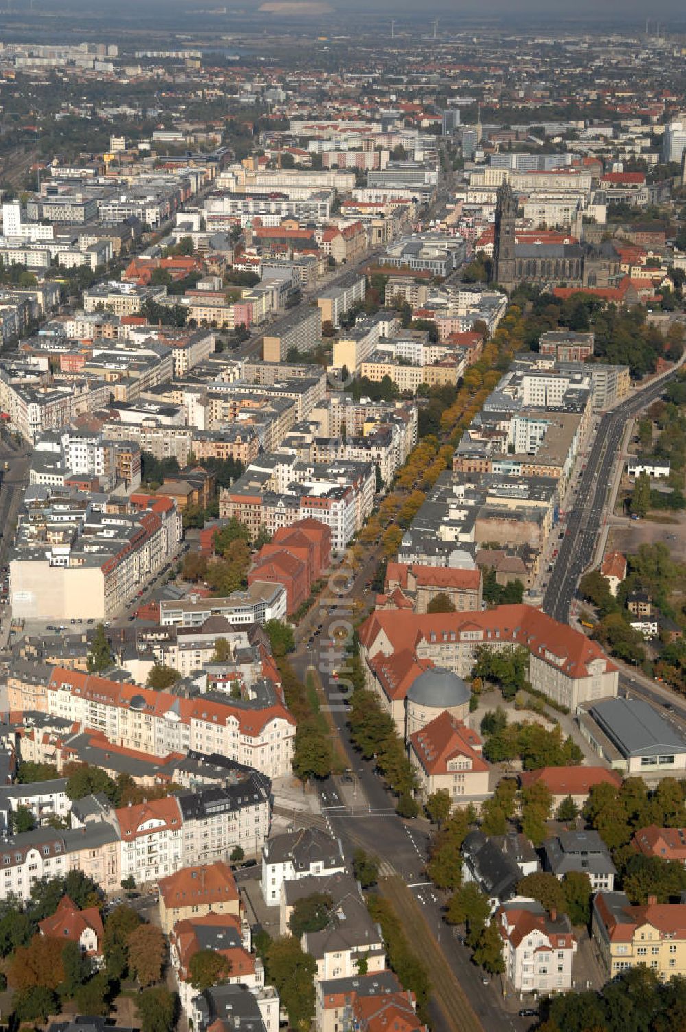 Luftaufnahme Magdeburg - Hegelstraße in der Magdeburger Altstadt