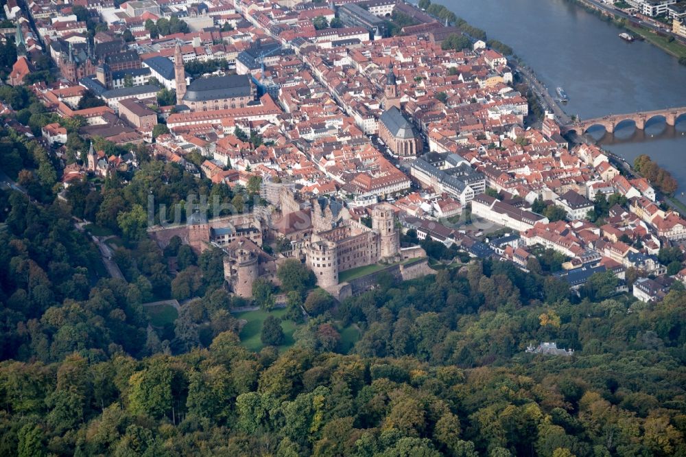 Luftbild Heidelberg - Heidelberg und Schloss im Bundesland Baden-Württemberg