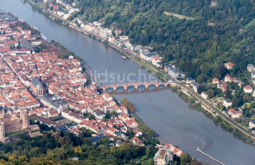 Luftbild Heidelberg - Heidelberg und Schloss im Bundesland Baden-Württemberg