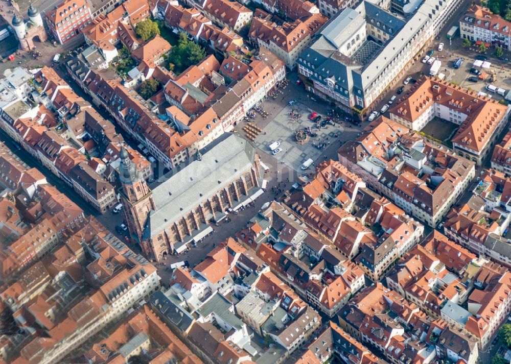 Luftbild Heidelberg - Heidelberg und Schloss im Bundesland Baden-Württemberg