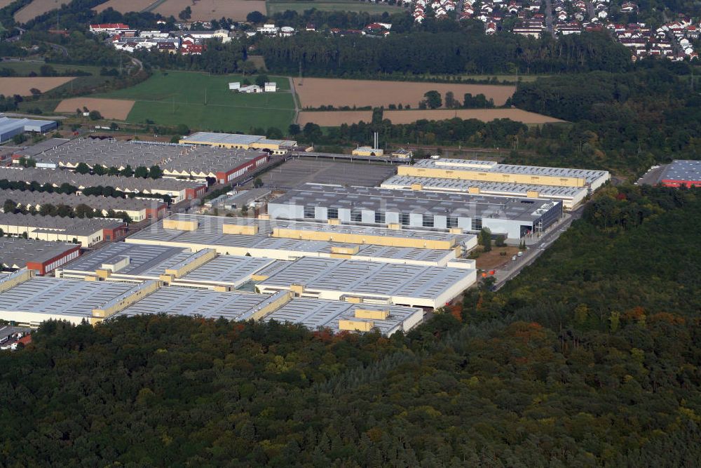 Walldorf von oben - Heidelberger Druckmaschinen