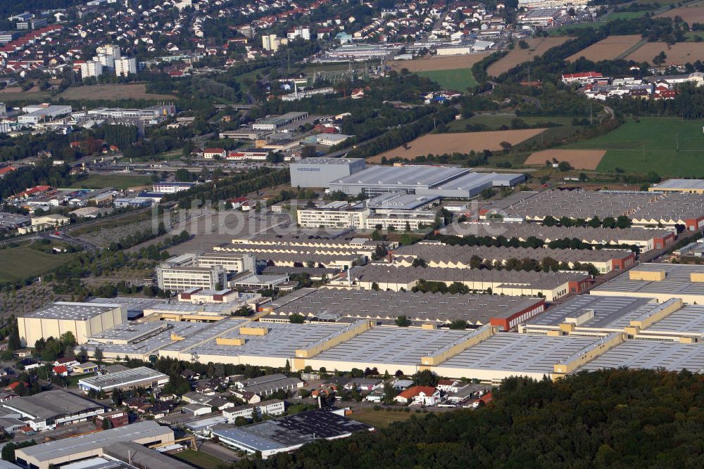 Walldorf aus der Vogelperspektive: Heidelberger Druckmaschinen