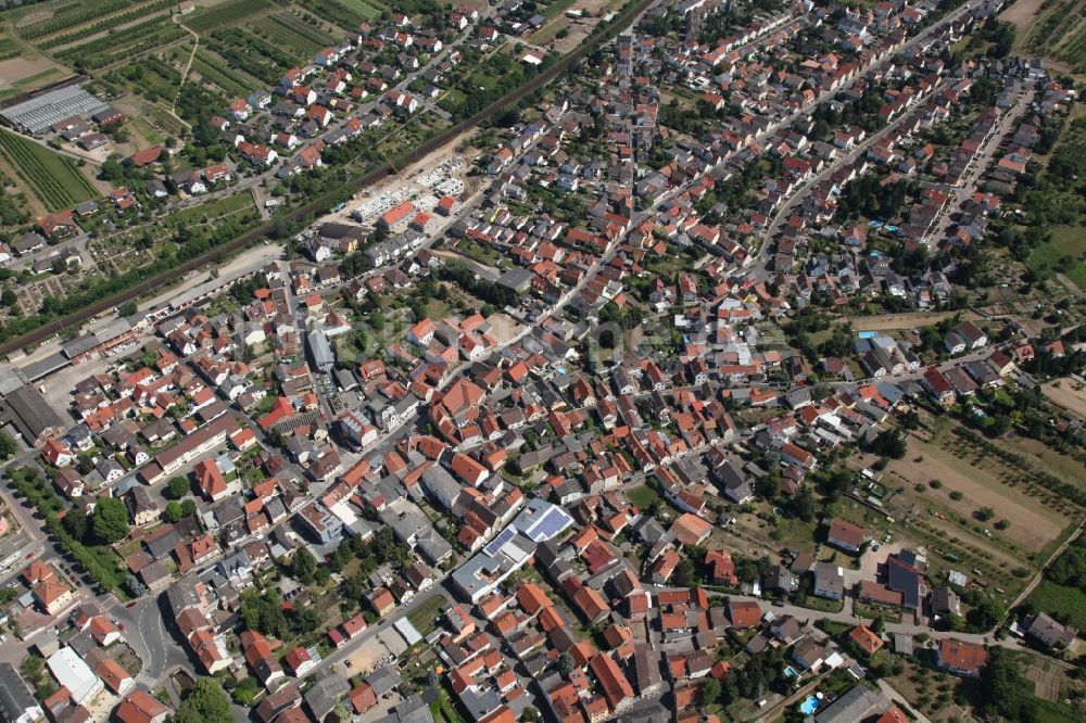 Luftbild Heidesheim am Rhein - Heidesheim am Rhein im Bundesland Rheinland-Pfalz