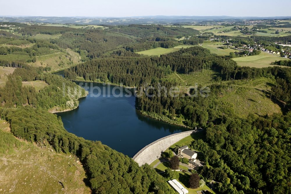 Ennepetal von oben - Heilenbecke- Talsperre bei Ennepetal im Bundesland Nordrhein-Westfalen