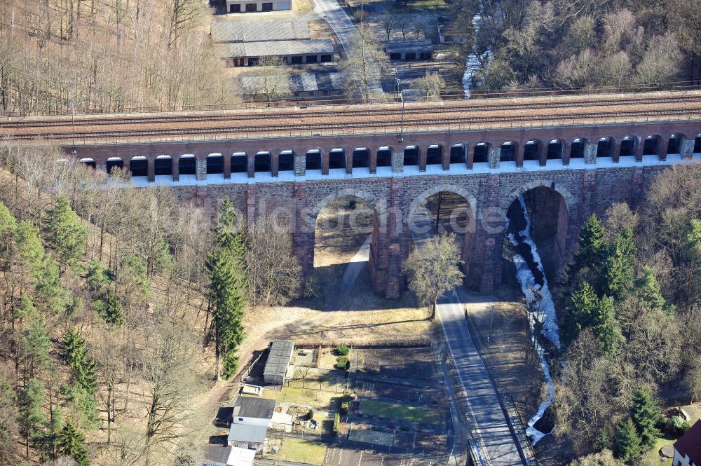 Luftbild Waldheim - Heiligenborner Viadukt in Waldheim