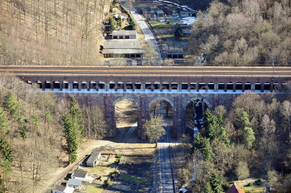 Luftaufnahme Waldheim - Heiligenborner Viadukt in Waldheim