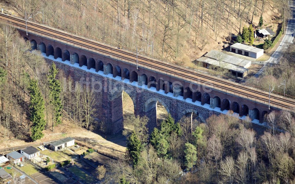 Waldheim aus der Vogelperspektive: Heiligenborner Viadukt in Waldheim