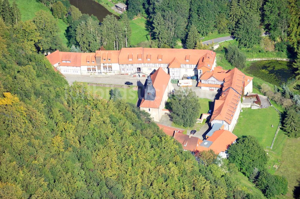 Luftbild Rodeberg-Struth - Heimstätte Kloster Zella in Thüringen