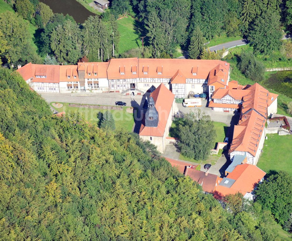 Luftaufnahme Rodeberg-Struth - Heimstätte Kloster Zella in Thüringen