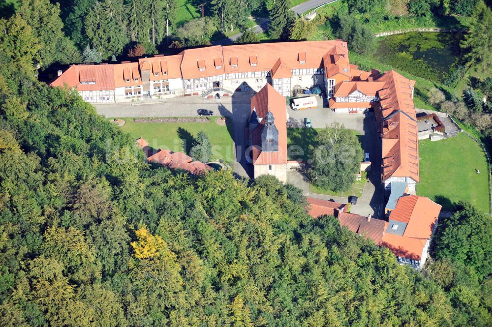 Rodeberg-Struth von oben - Heimstätte Kloster Zella in Thüringen