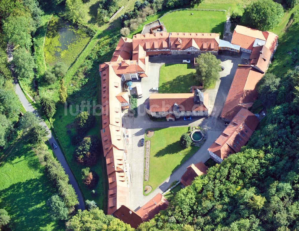 Luftbild Rodeberg-Struth - Heimstätte Kloster Zella in Thüringen