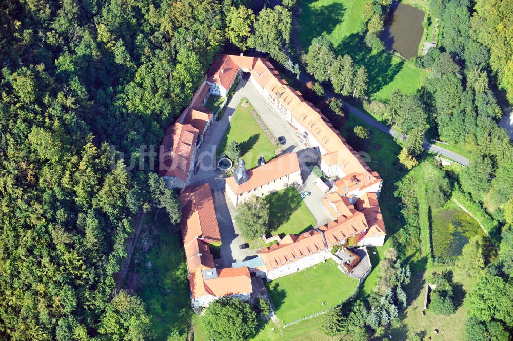 Luftaufnahme Rodeberg-Struth - Heimstätte Kloster Zella in Thüringen