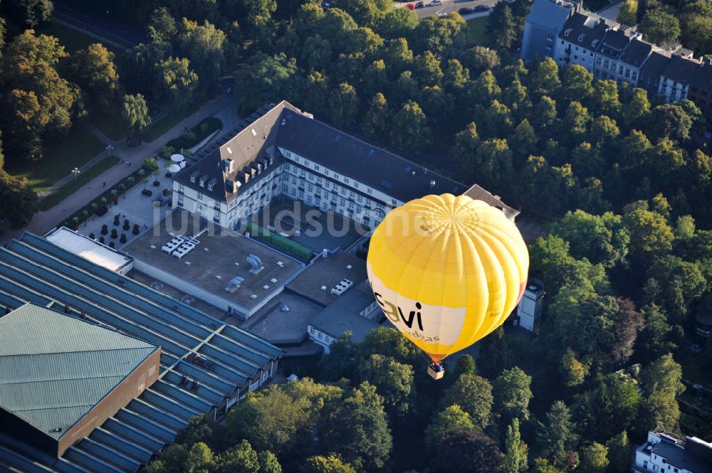 Aachen von oben - Heißluftballon über Aachen