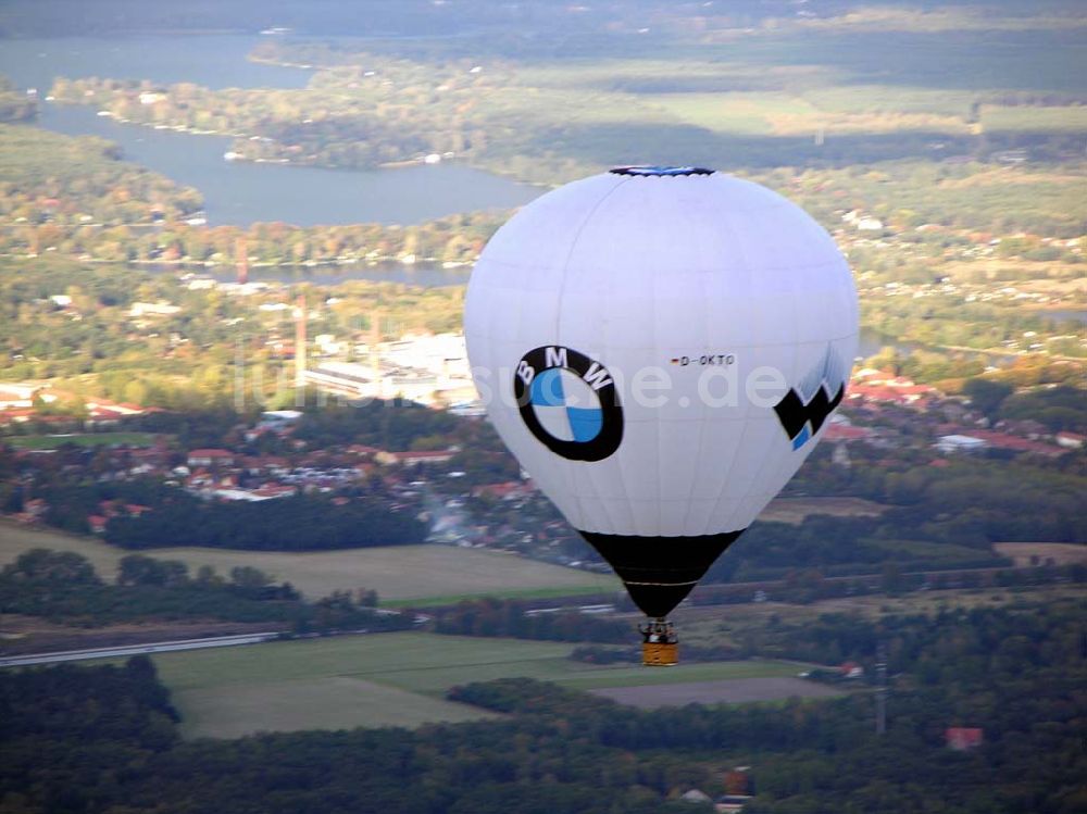 Luftaufnahme Königs Wusterhausen - Heißluftballon über Königs Wusterhausen