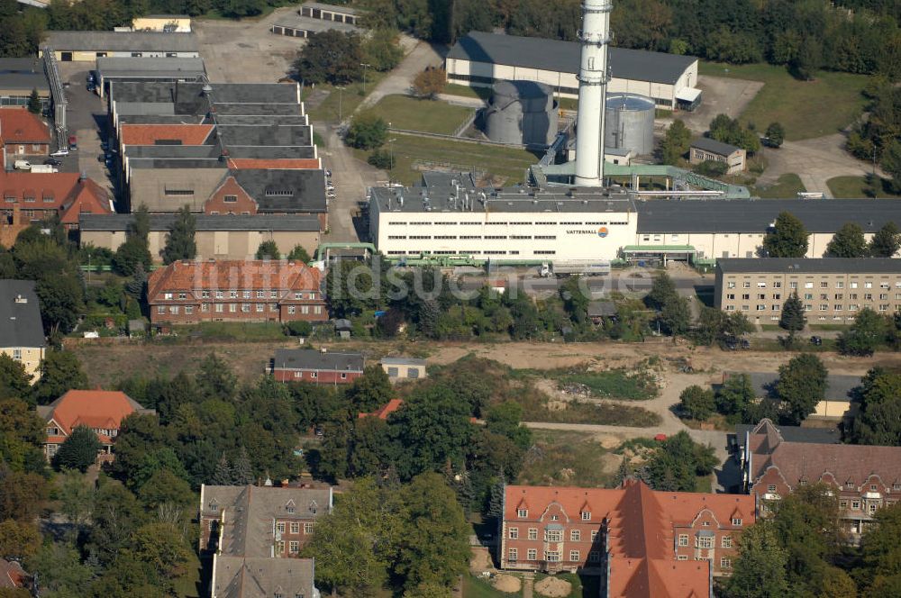 Berlin aus der Vogelperspektive: Heizkraftwerk Berlin-Buch