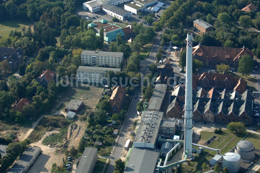 Berlin aus der Vogelperspektive: Heizkraftwerk in Berlin-Buch