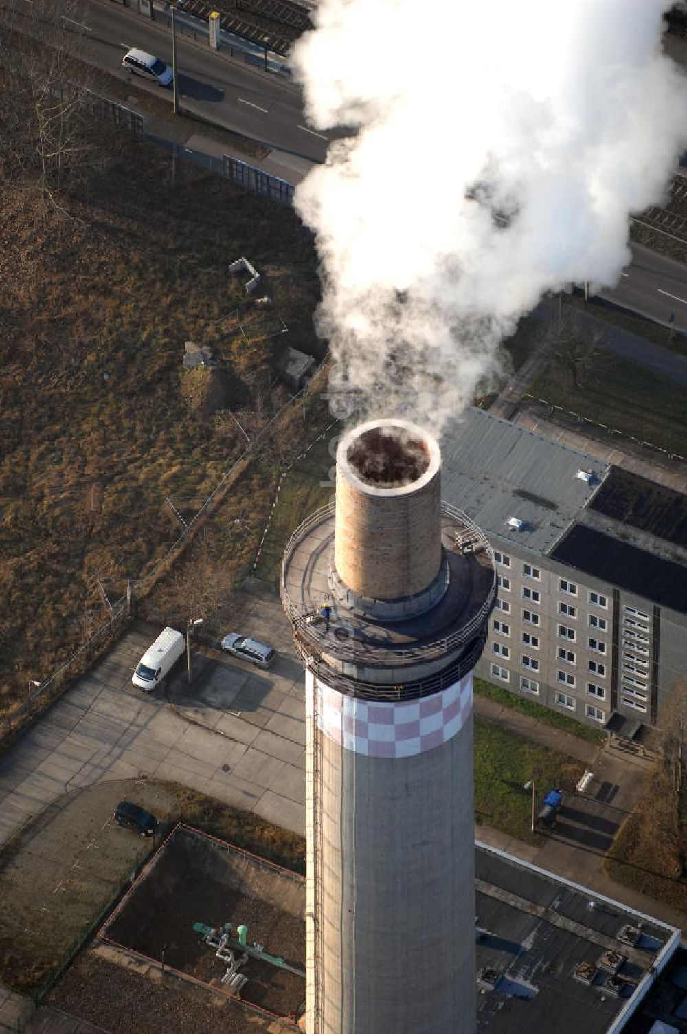 Berlin-Lichtenberg von oben - Heizkraftwerk Berlin-Lichtenberg (HKW)